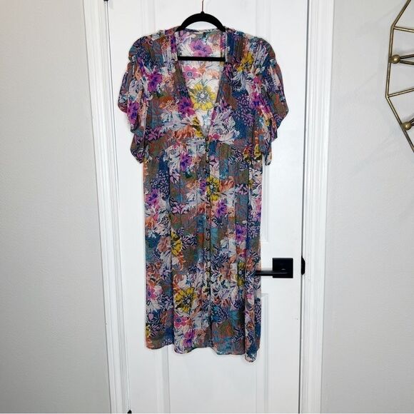 Anthropologie Akemi Kin Valencia Dress Size XS Floral Print - Picture 3 of 7